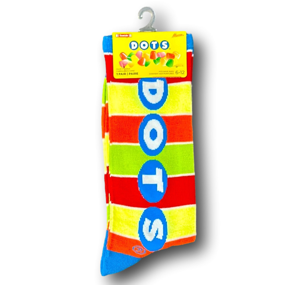 3/$20 Dots Retro Candy Funny Novelty Crew Socks - NWT